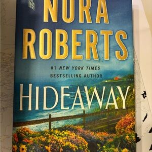 'Hideaway' Book Cover in Blue and Gold